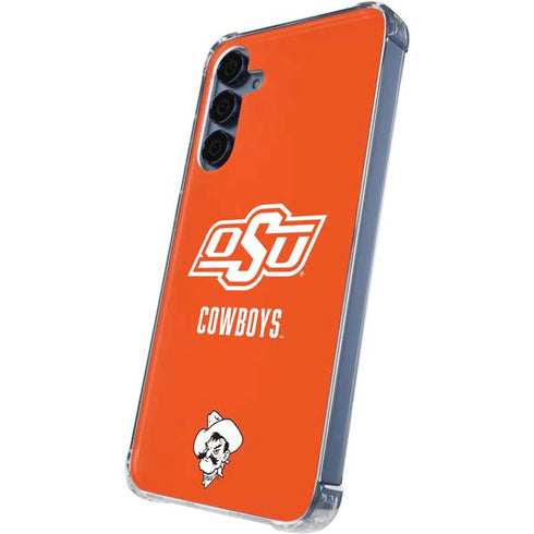 Oklahoma State University Vintage Galaxy A35 5G Clear Case