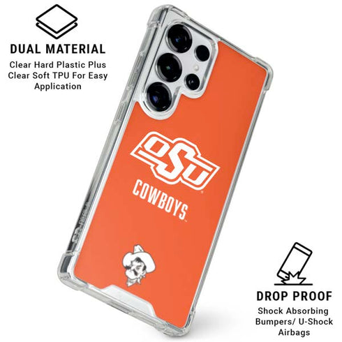 Oklahoma State University Vintage Galaxy S25 Ultra Clear Case