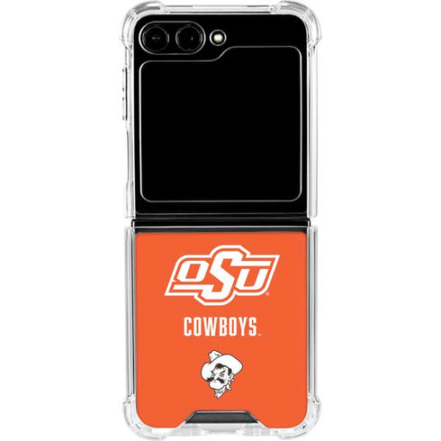 Oklahoma State University Vintage Galaxy Z Flip6 Clear Case