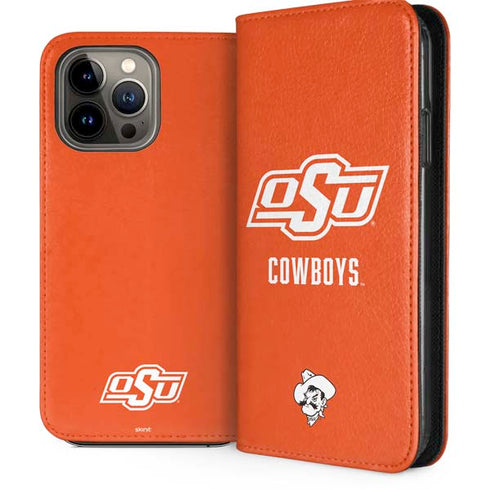 Oklahoma State University Vintage iPhone 14 Pro Max Folio Case
