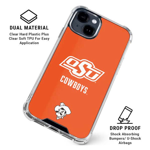 Oklahoma State University Vintage iPhone 15 Clear Case