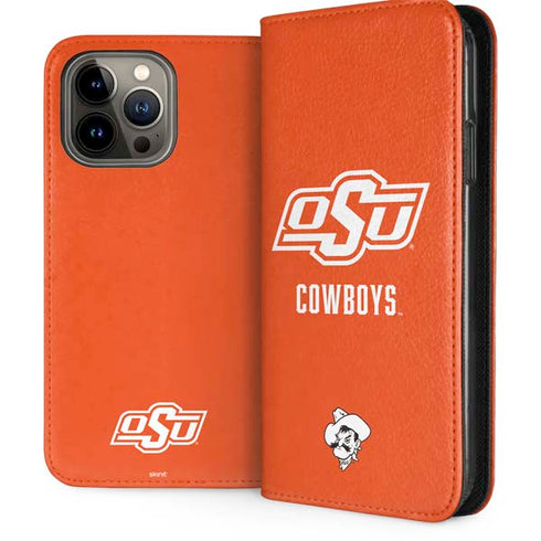 Oklahoma State University Vintage iPhone 15 Pro Max Folio Case