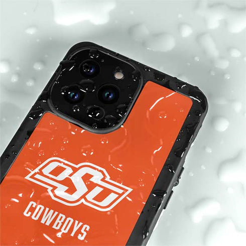 Oklahoma State University Vintage iPhone 15 Pro Waterproof Case