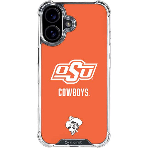 Oklahoma State University Vintage iPhone 16 Clear Case
