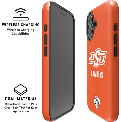 Oklahoma State University Vintage iPhone 16 Plus Magsafe Impact Case