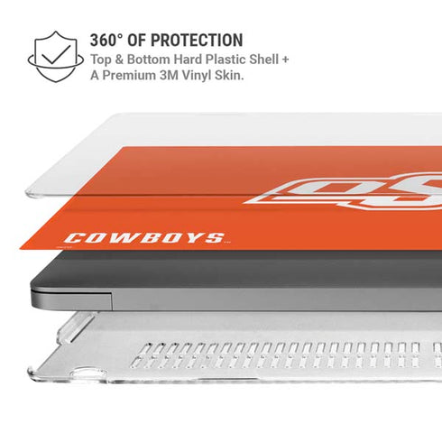 Oklahoma State University Vintage MacBook Pro 14in (2021-24) Case plus Skin