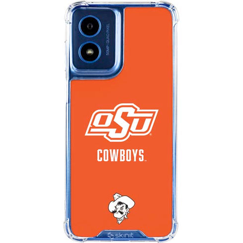 Oklahoma State University Vintage Moto G 5G (2024) Clear Case