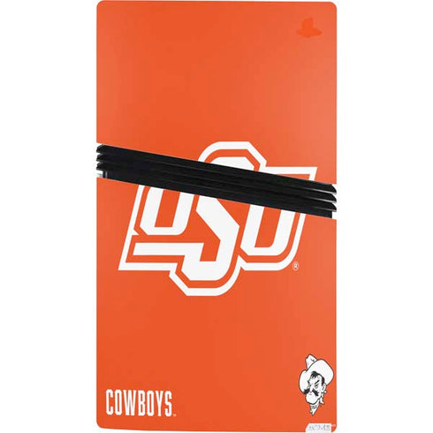 Oklahoma State University Vintage PS5 Pro Console Skin