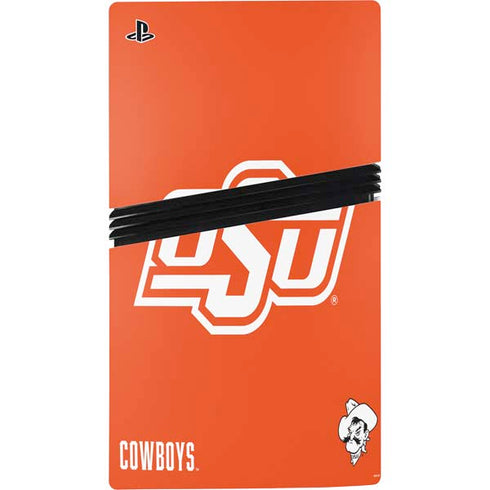 Oklahoma State University Vintage PS5 Pro Disk Bundle Skin