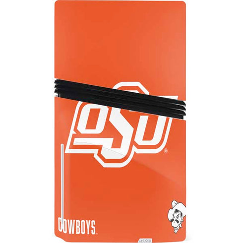 Oklahoma State University Vintage PS5 Pro Disk Console Skin