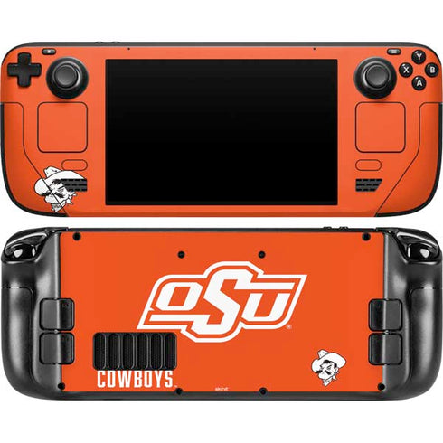 Oklahoma State University Vintage Steam Deck Handheld Gaming Computer OLED Skin