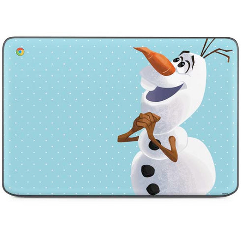 Disney Frozen Olaf Polka Dots HP Chromebook Skin