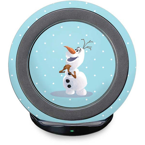 Disney Frozen Olaf Polka Dots Fast Charge Wireless Charging Stand Skin