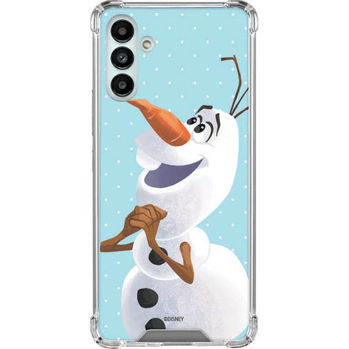 Disney Frozen Olaf Polka Dots Galaxy A13 5G Clear Case