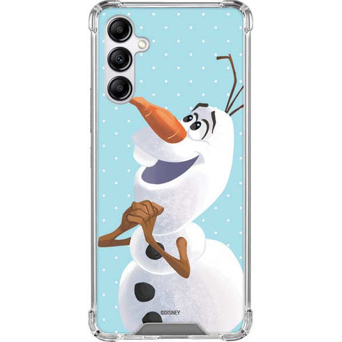 Disney Frozen Olaf Polka Dots Galaxy A14 5G Clear Case