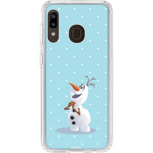 Disney Frozen Olaf Polka Dots Galaxy A20 Clear Case