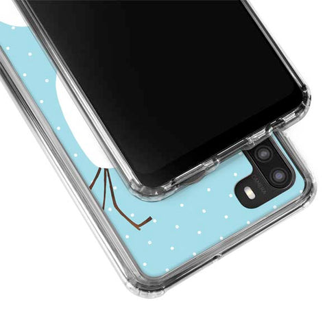 Disney Frozen Olaf Polka Dots Galaxy A21 Clear Case