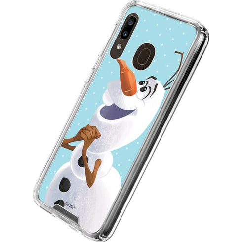 Disney Frozen Olaf Polka Dots Galaxy A30 Clear Case