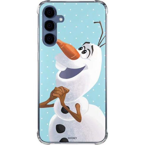 Disney Frozen Olaf Polka Dots Galaxy A35 5G Clear Case