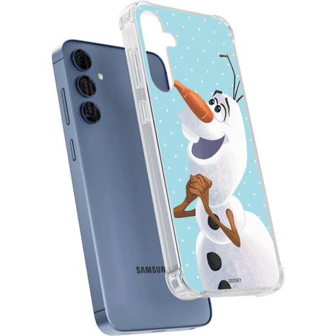 Disney Frozen Olaf Polka Dots Galaxy A35 5G Clear Case