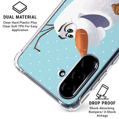Disney Frozen Olaf Polka Dots Galaxy A36 5G Clear Case