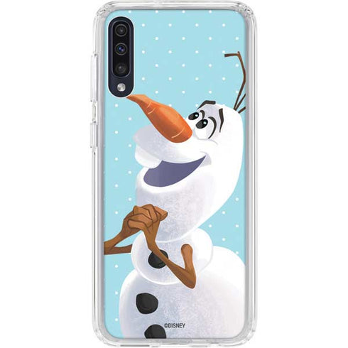 Disney Frozen Olaf Polka Dots Galaxy A50 Clear Case