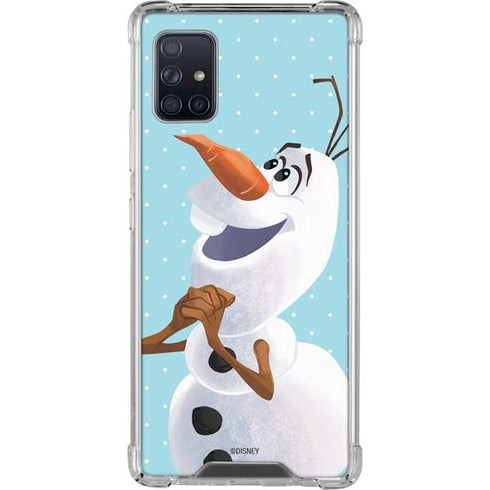 Disney Frozen Olaf Polka Dots Galaxy A51 5G Clear Case