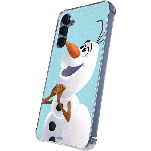 Disney Frozen Olaf Polka Dots Galaxy A55 5G Clear Case