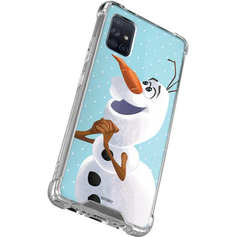 Disney Frozen Olaf Polka Dots Galaxy A71 5G Clear Case