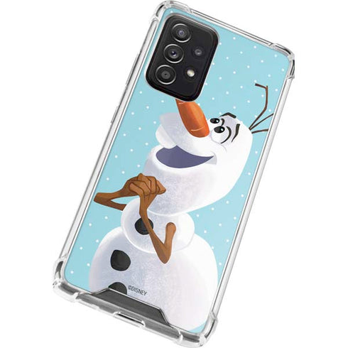 Disney Frozen Olaf Polka Dots Galaxy A72 5G Clear Case