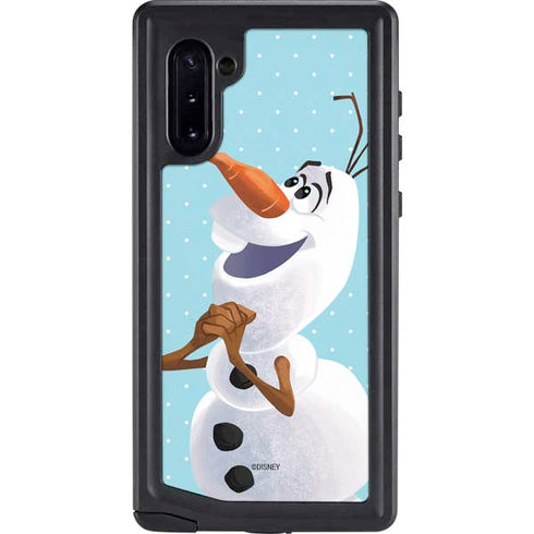 Disney Frozen Olaf Polka Dots Galaxy Note 10 Waterproof Case