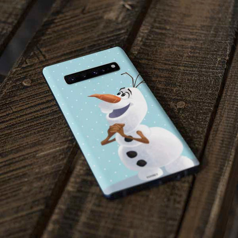 Disney Frozen Olaf Polka Dots Galaxy S10 Skin