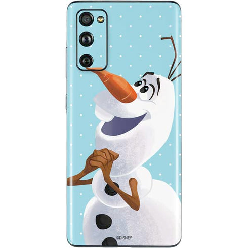 Disney Frozen Olaf Polka Dots Galaxy S20 Fan Edition Skin