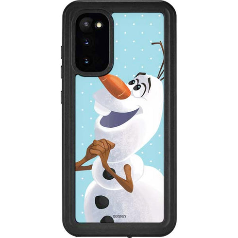 Disney Frozen Olaf Polka Dots Galaxy S20 Waterproof Case