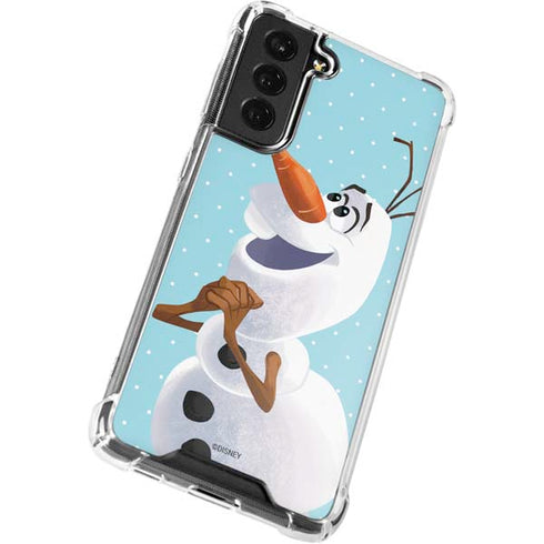 Disney Frozen Olaf Polka Dots Galaxy S21 FE Clear Case