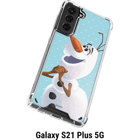Disney Frozen Olaf Polka Dots Galaxy S21 Plus 5G Clear Case