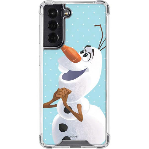 Disney Frozen Olaf Polka Dots Galaxy S22 Clear Case