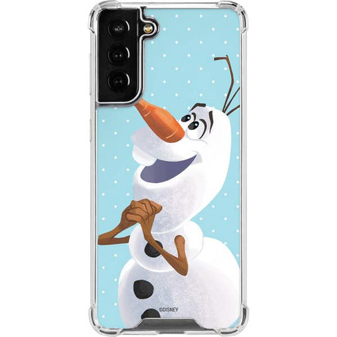 Disney Frozen Olaf Polka Dots Galaxy S22 Plus Clear Case