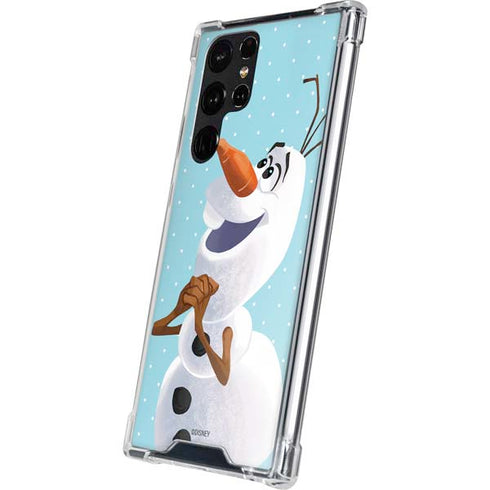 Disney Frozen Olaf Polka Dots Galaxy S22 Ultra Clear Case