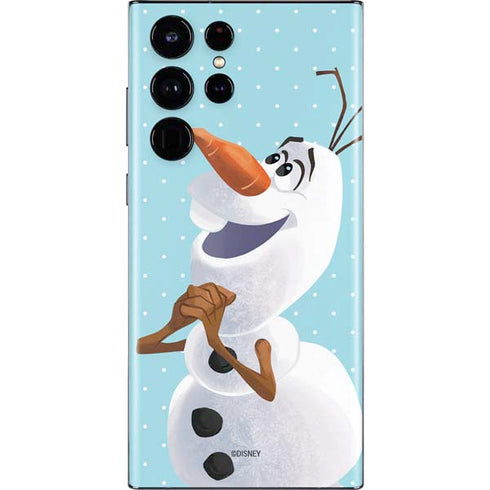 Disney Frozen Olaf Polka Dots Galaxy S22 Ultra Skin