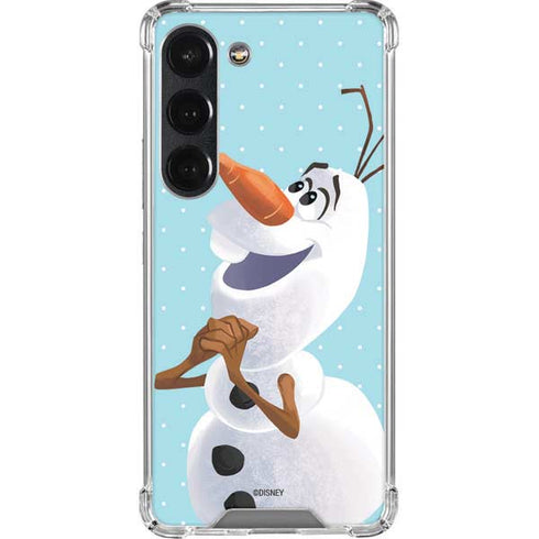 Disney Frozen Olaf Polka Dots Galaxy S23 Clear Case