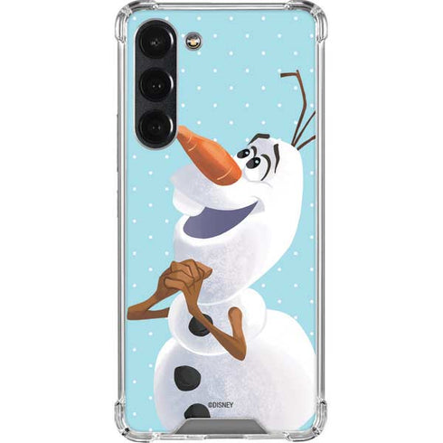 Disney Frozen Olaf Polka Dots Galaxy S23 Plus Clear Case