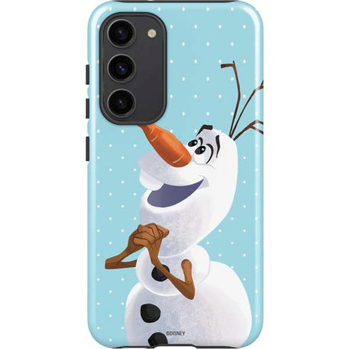 Disney Frozen Olaf Polka Dots Galaxy S23 Plus Pro Case