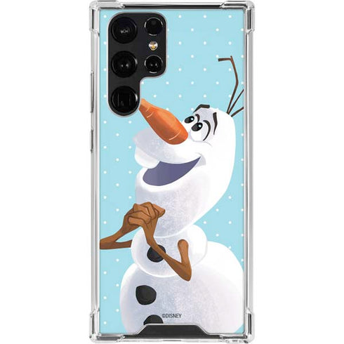 Disney Frozen Olaf Polka Dots Galaxy S23 Ultra Clear Case