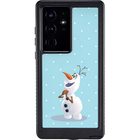 Disney Frozen Olaf Polka Dots Galaxy S24 Ultra Waterproof Case
