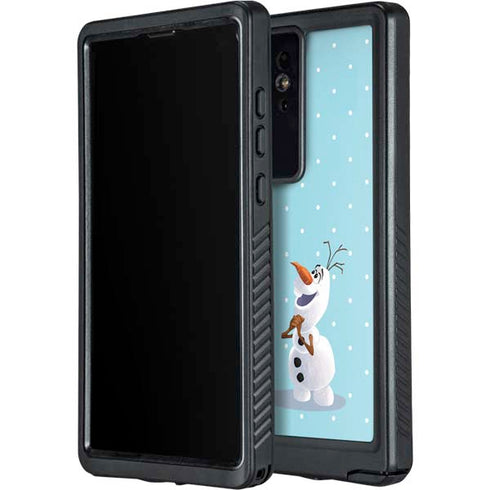 Disney Frozen Olaf Polka Dots Galaxy S24 Ultra Waterproof Case