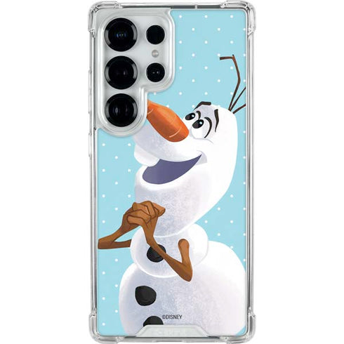 Disney Frozen Olaf Polka Dots Galaxy S25 Ultra Clear Case