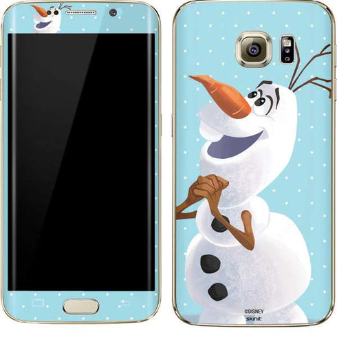 Disney Frozen Olaf Polka Dots Galaxy S7 Edge Skin