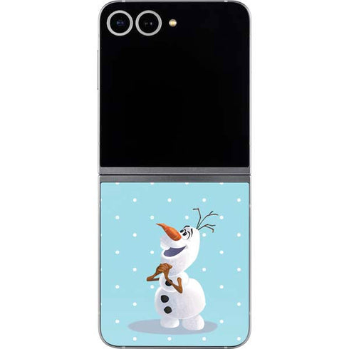 Disney Frozen Olaf Polka Dots Galaxy Z Flip6 Skin