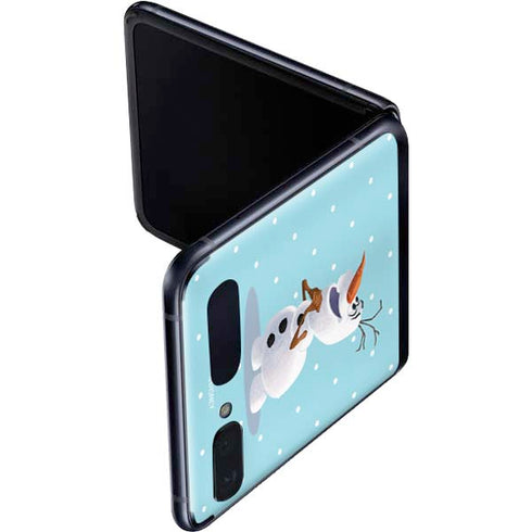 Disney Frozen Olaf Polka Dots Galaxy Z Flip Skin